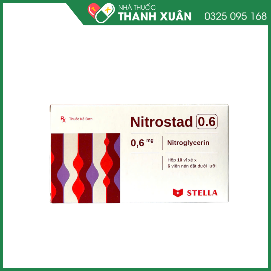Nitrostad 0.6 điều trị cơn đau thắt ngực